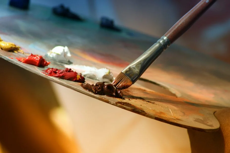 Paint and a painting brush