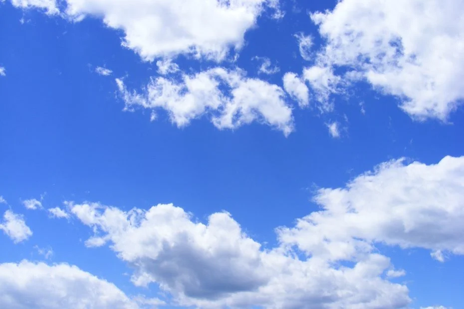 Cloudy blue sky